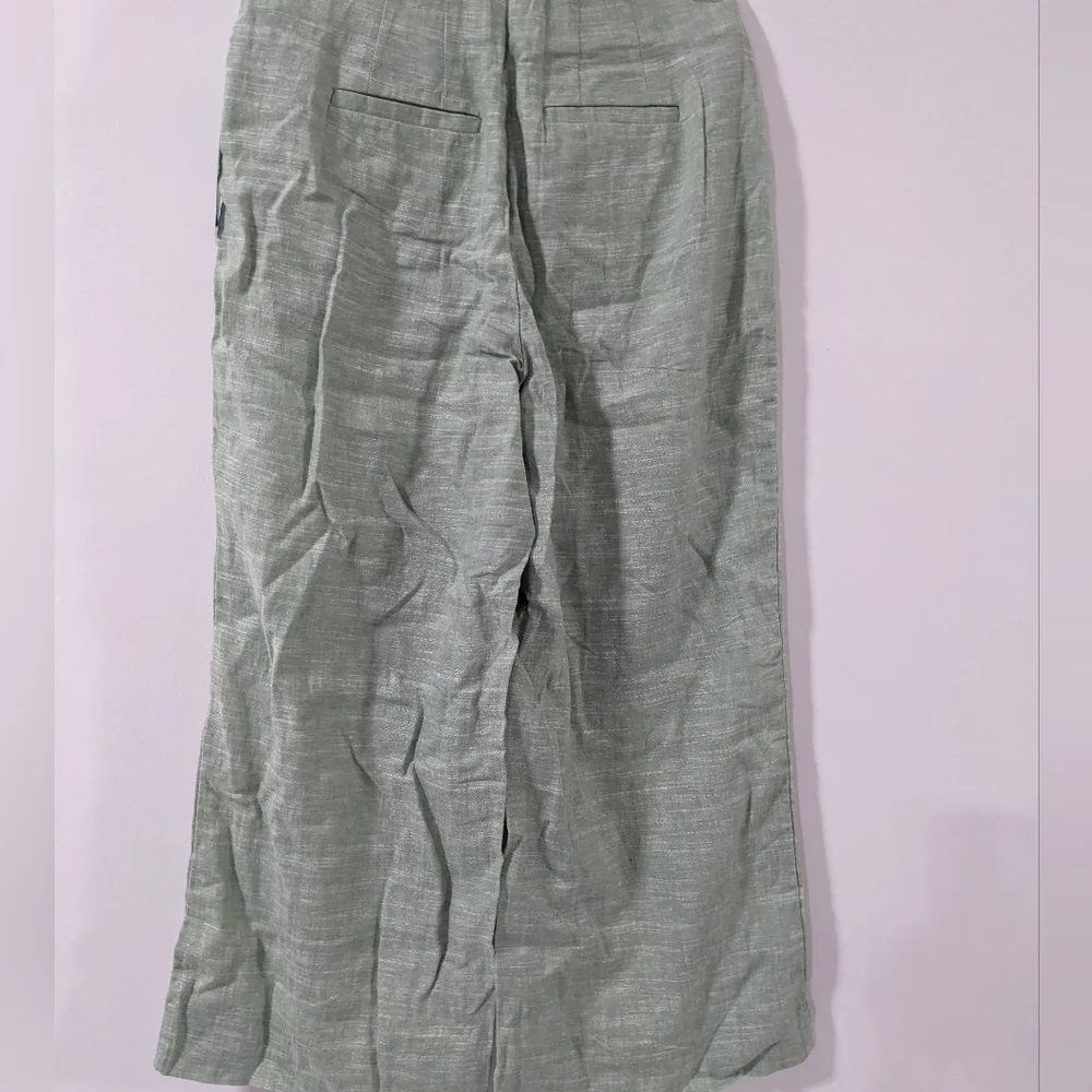 💚 Violets & Roses Green Linen Pants NWT Size M STITCH FIX